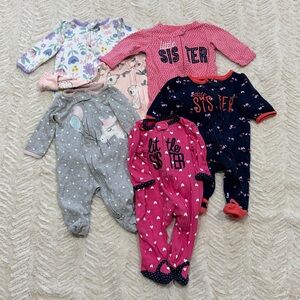 Lot of Zippered Cotton Sleepers